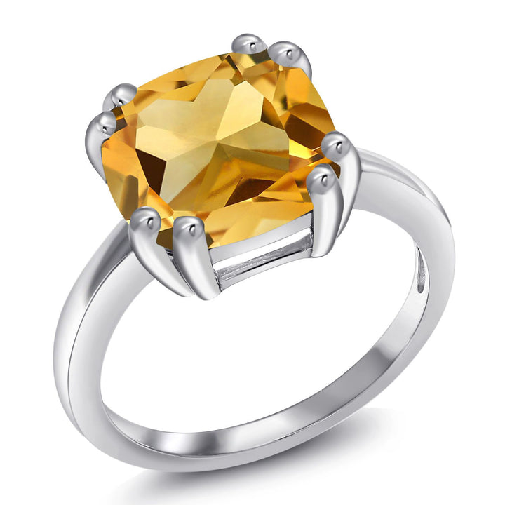 Citrine_5_Ring in 925 Sterling Silver