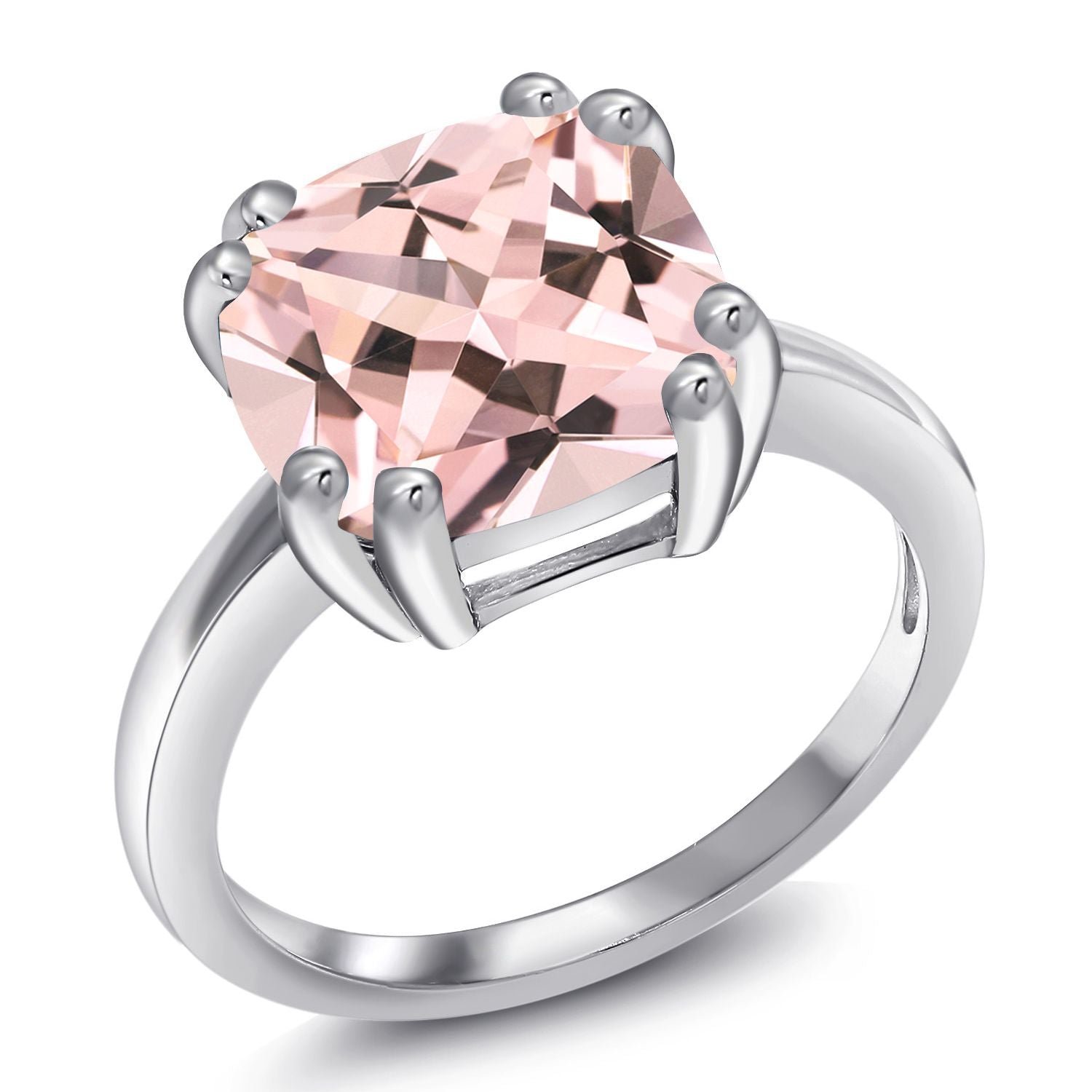 Nano Morganite - October_9_Ring in 925 Sterling Silver