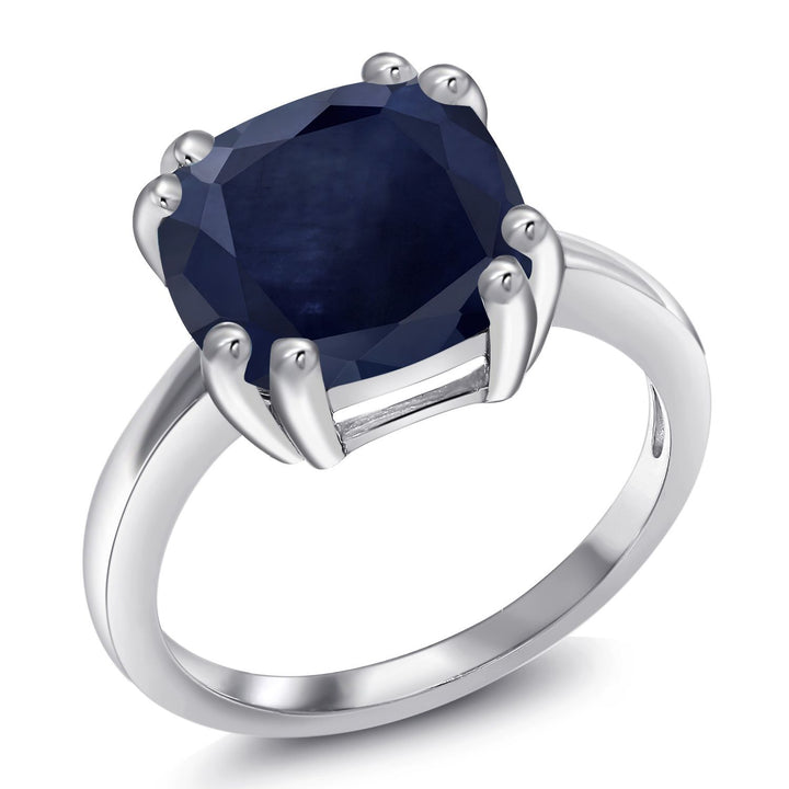 Blue Sapphire_5_Ring in 925 Sterling Silver