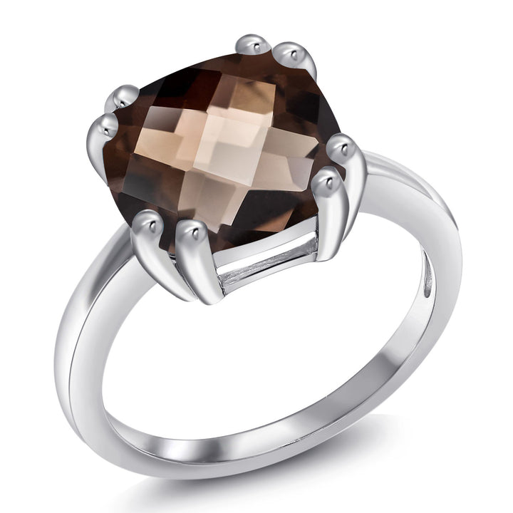 Smoky Quartz_5_Ring in 925 Sterling Silver