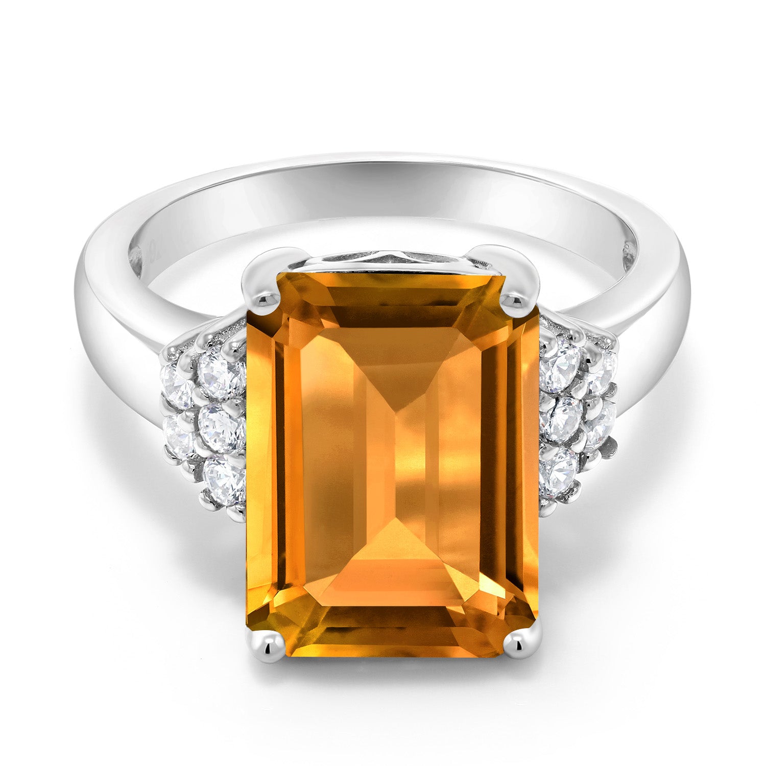 Citrine - November_6_Ring in 925 Sterling Silver