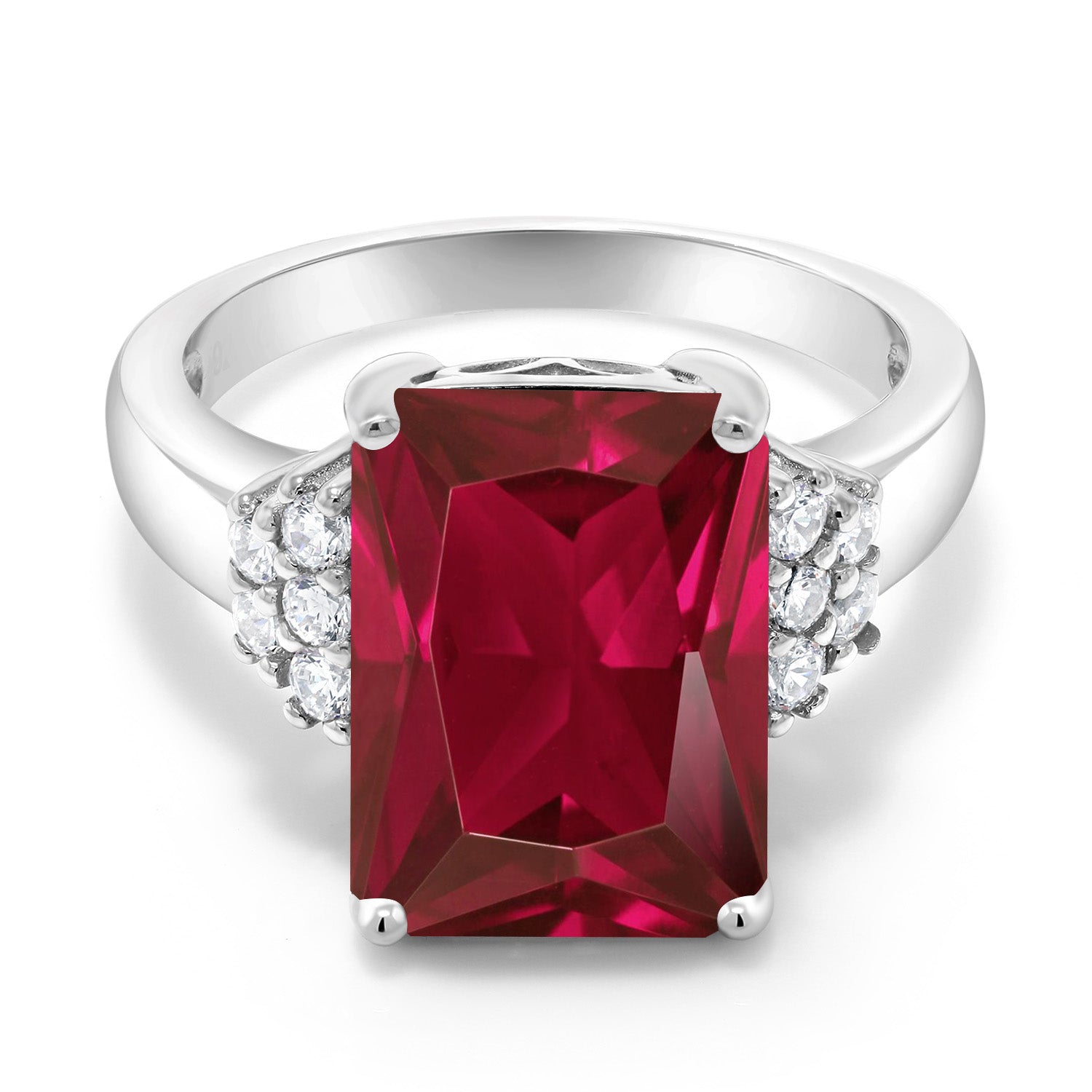Created Ruby - July_6_Ring in 925 Sterling Silver
