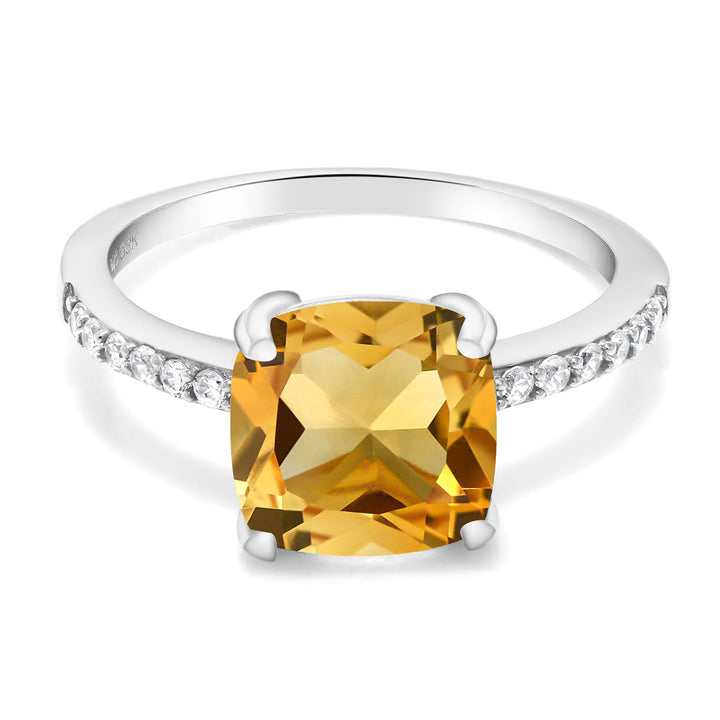 Citrine_9_Ring in 925 Sterling Silver