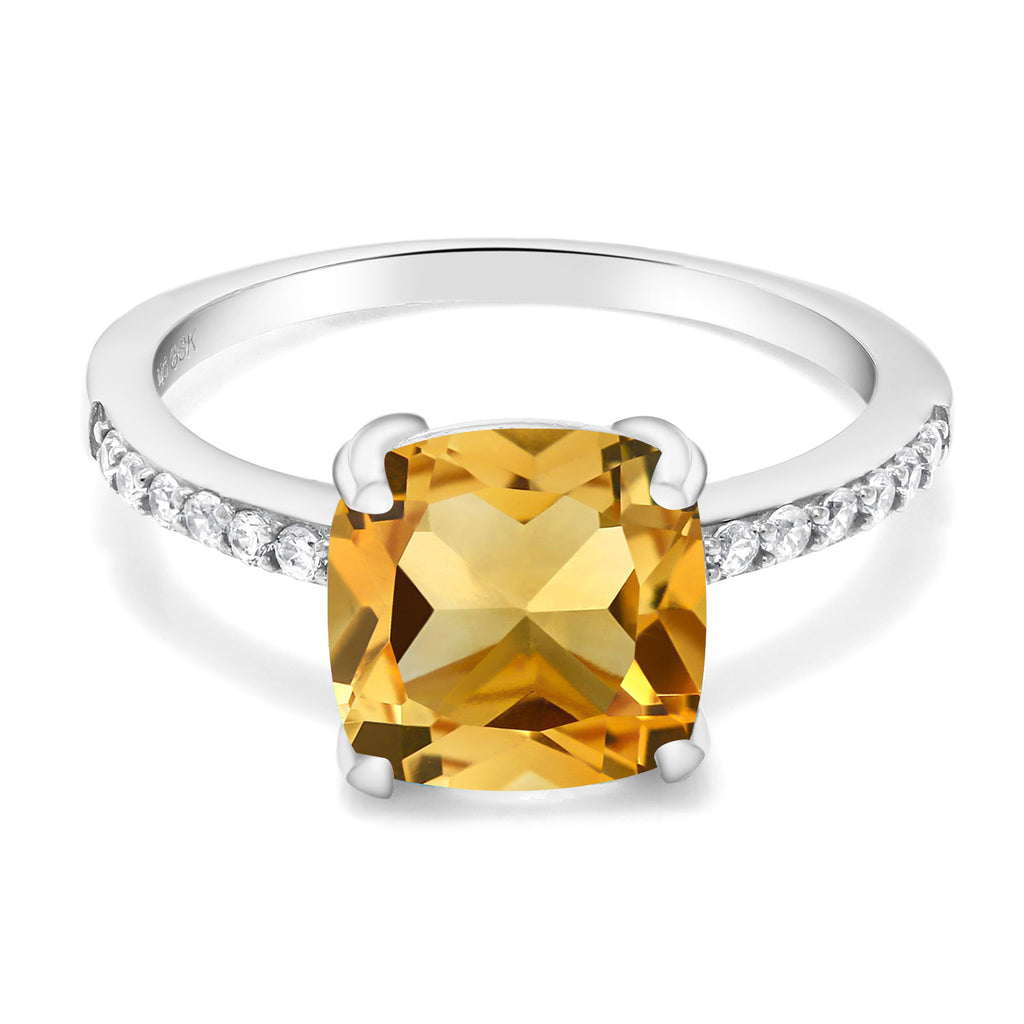 Citrine - November_8_Ring in 925 Sterling Silver