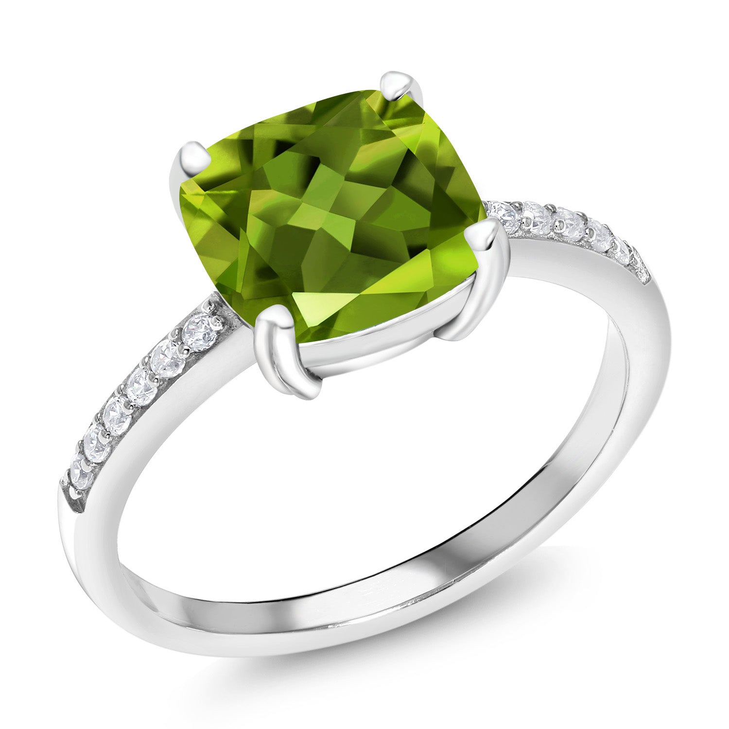 Peridot - August_9_Ring in 925 Sterling Silver