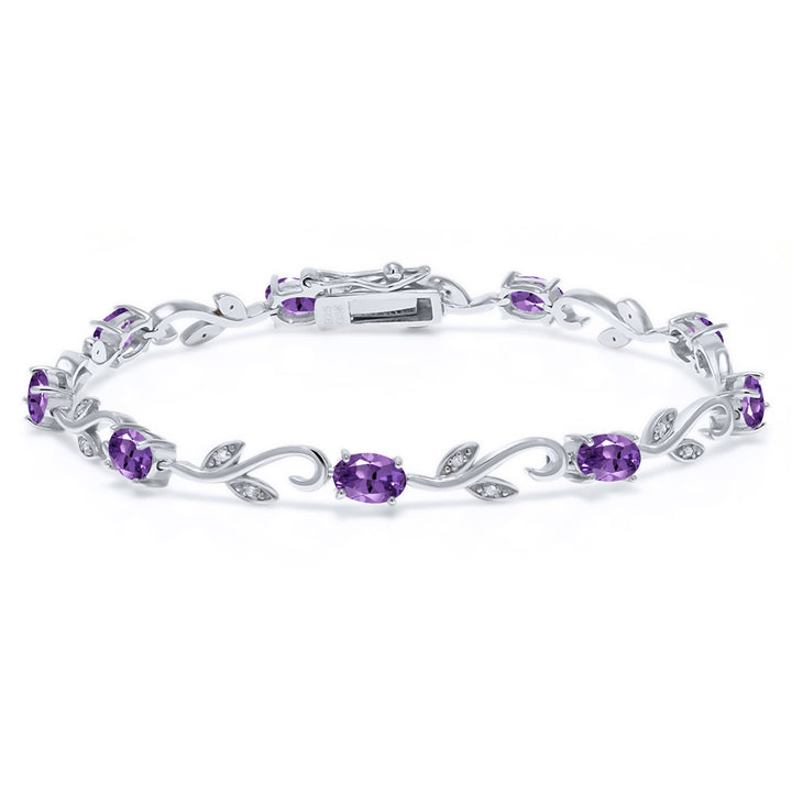 Amethyst - February_Bracelet in 925 Sterling Silver