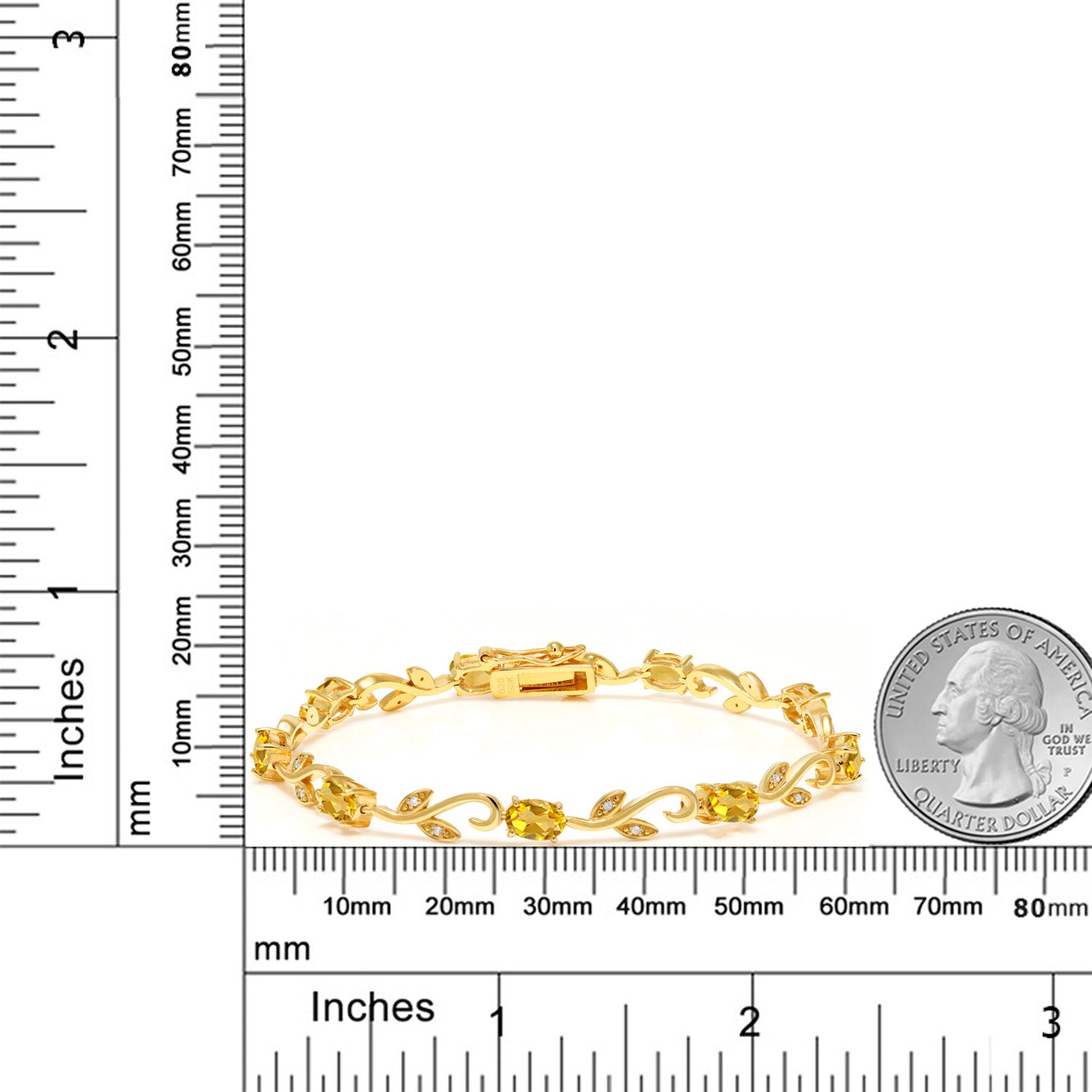 Bracelet in 925 Yellow Gold Plated Silver