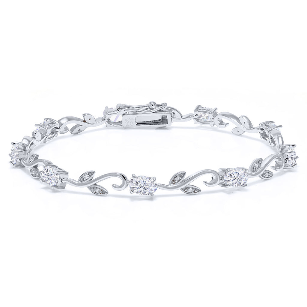Moissanite_Bracelet in 925 Sterling Silver