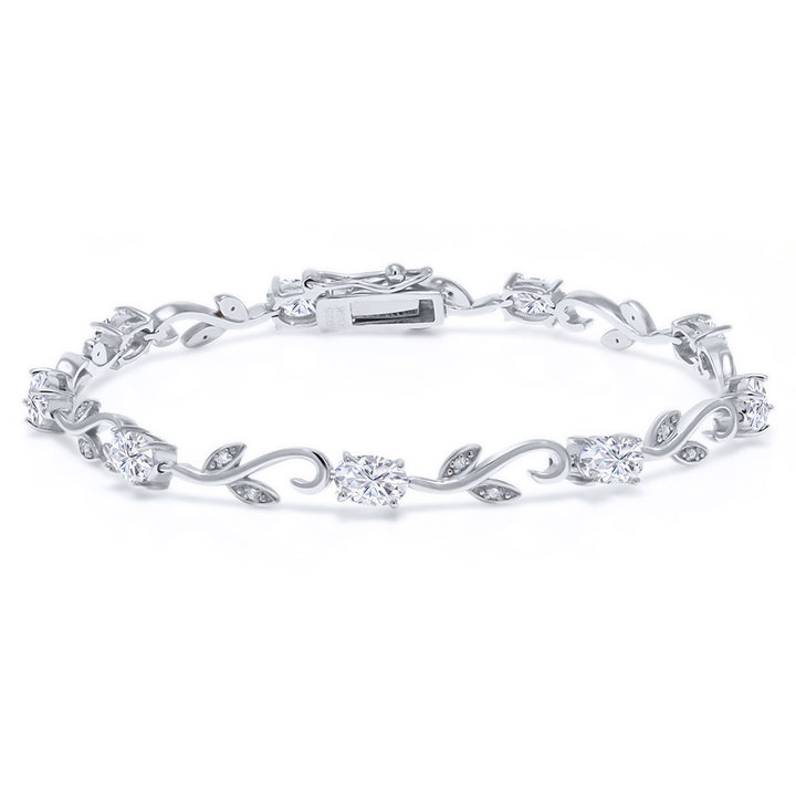 Moissanite_Bracelet in 925 Sterling Silver