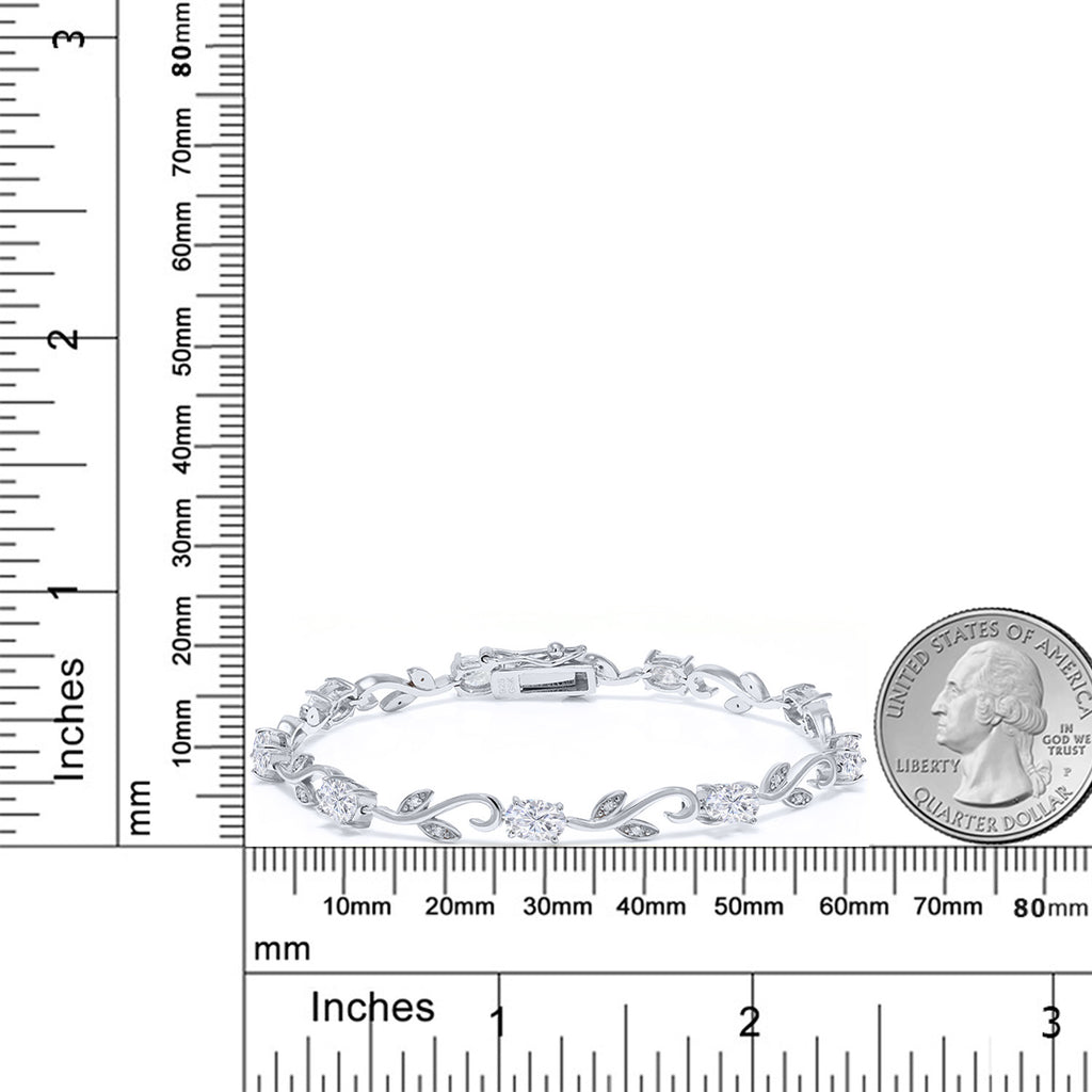 Moissanite_Bracelet in 925 Sterling Silver