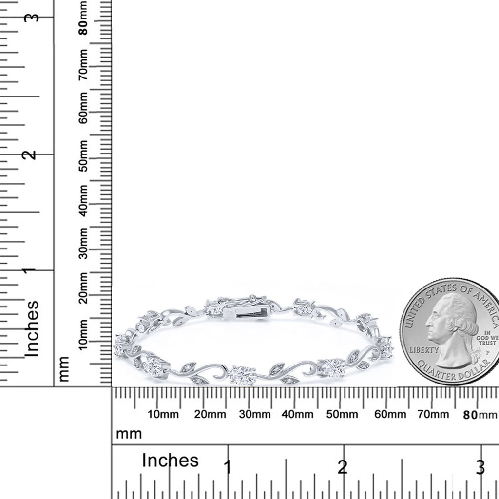Moissanite_Bracelet in 925 Sterling Silver