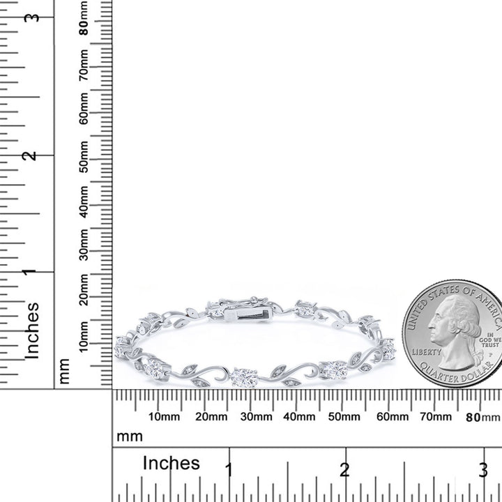 Moissanite_Bracelet in 925 Sterling Silver