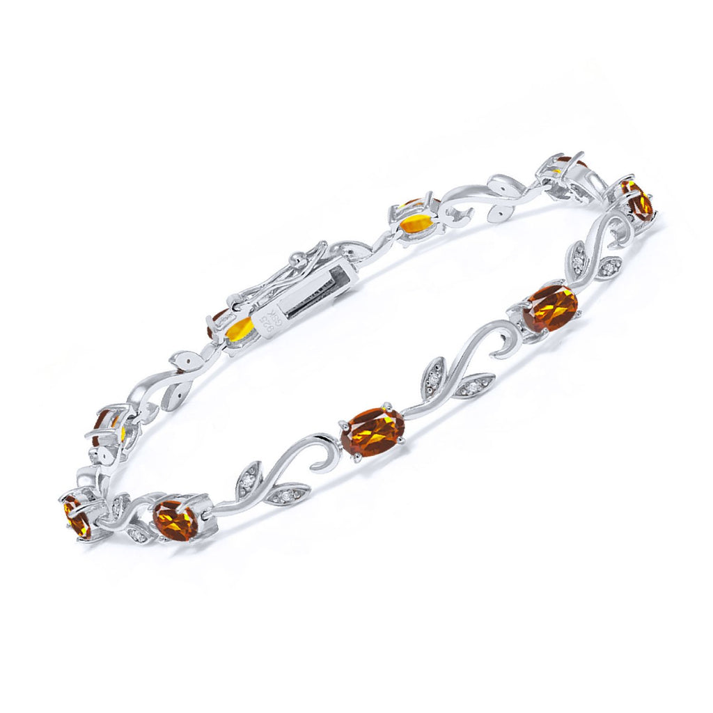 Madeira Citrine_Bracelet in 925 Sterling Silver