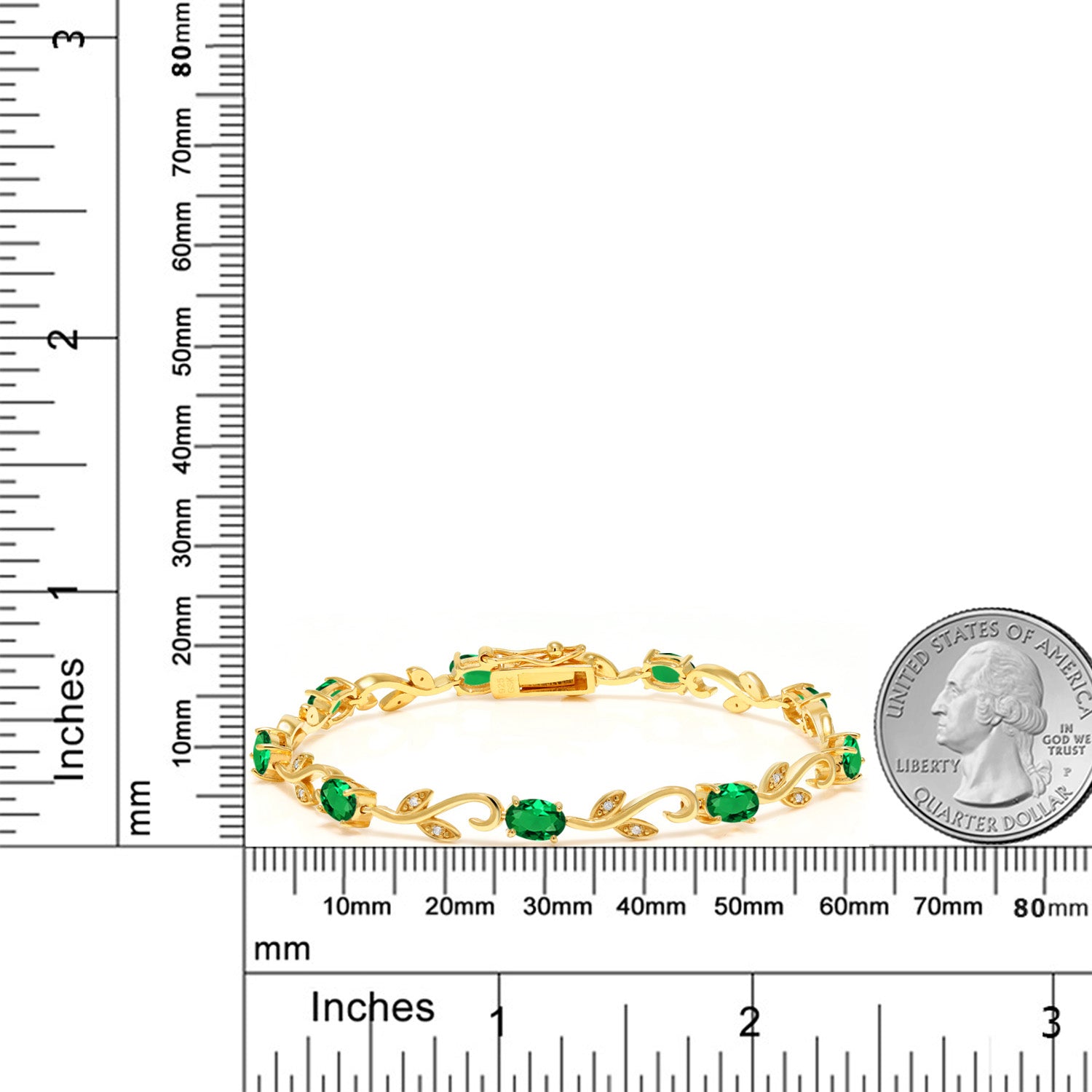 Bracelet in 925 Yellow Gold Plated Silver