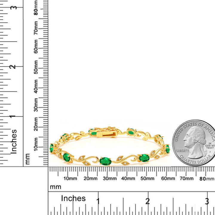 Bracelet in 925 Yellow Gold Plated Silver