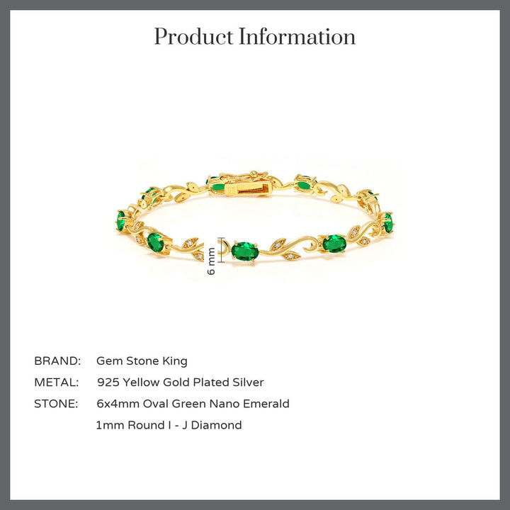 Bracelet in 925 Yellow Gold Plated Silver