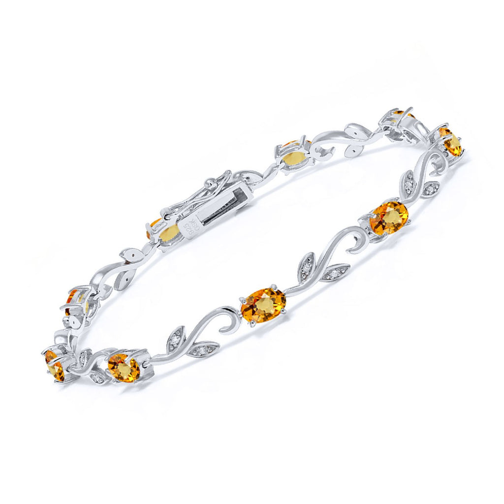 Yellow Sapphire - September_Bracelet in 925 Sterling Silver