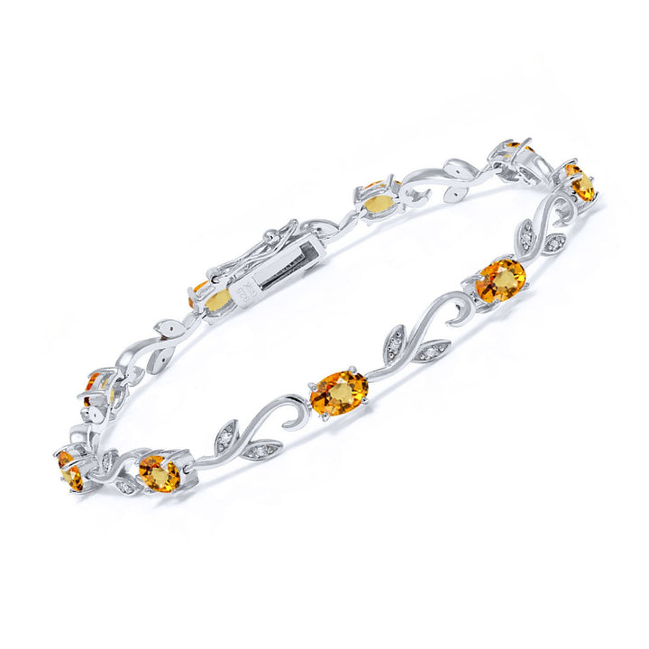 Yellow Sapphire - September_Bracelet in 925 Sterling Silver