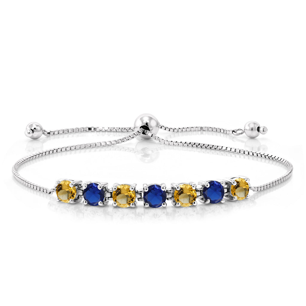 Citrine - November_925 Sterling Silver_Bracelet in 925 Sterling Silver