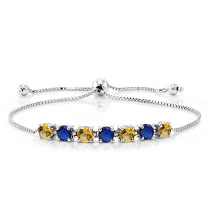 Citrine - November_925 Sterling Silver_Bracelet in 925 Sterling Silver