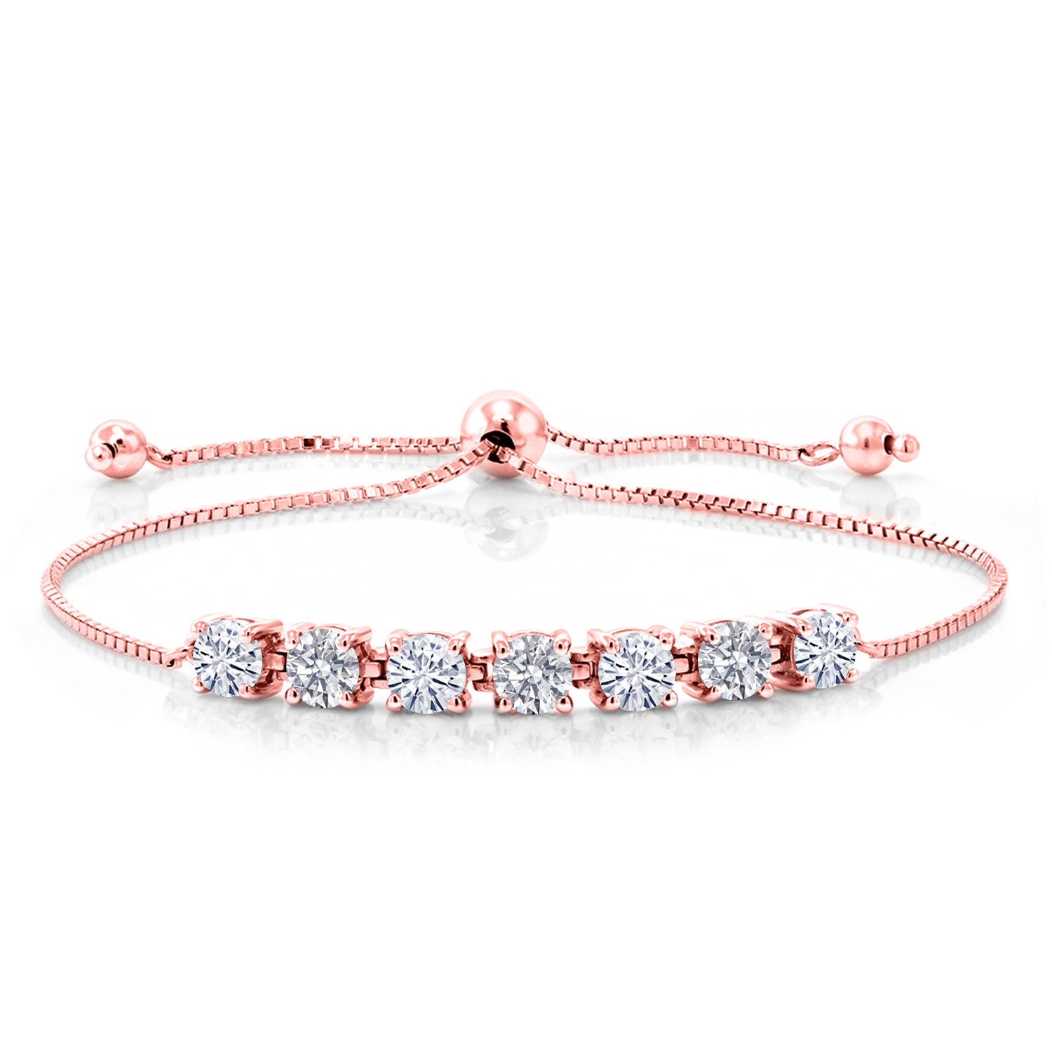 Bracelet in 925 Rose Gold Plated Silver