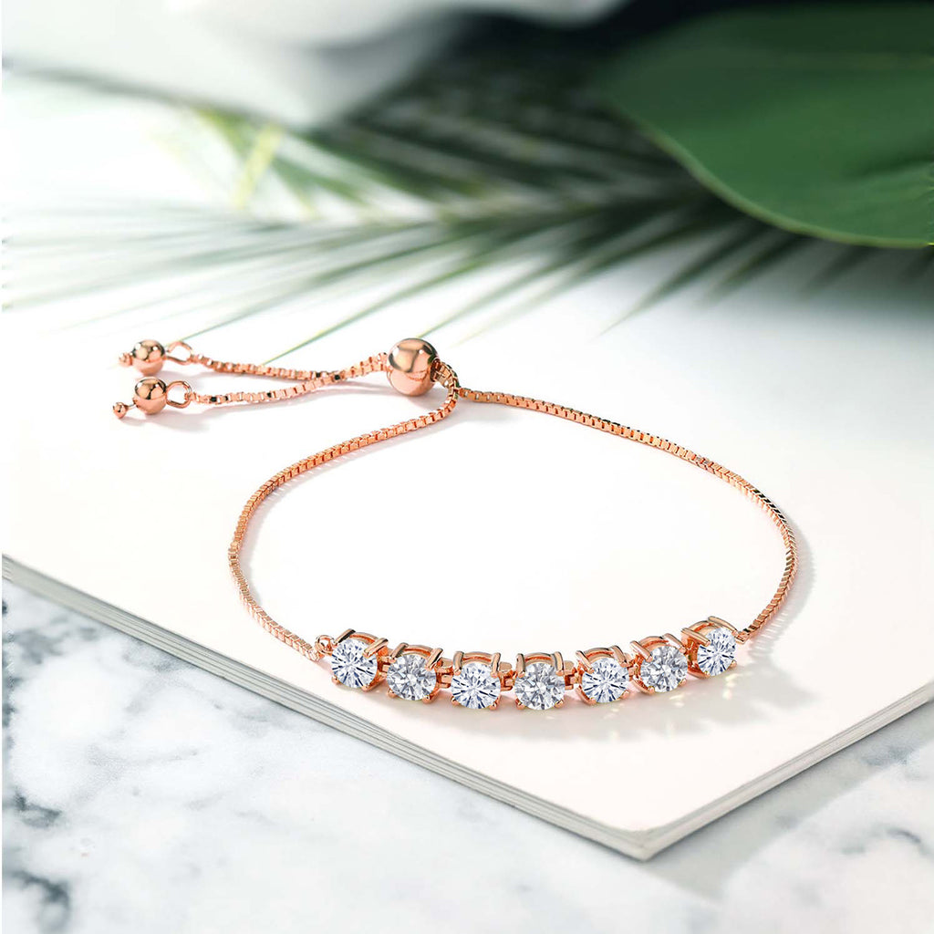 Bracelet in 925 Rose Gold Plated Silver