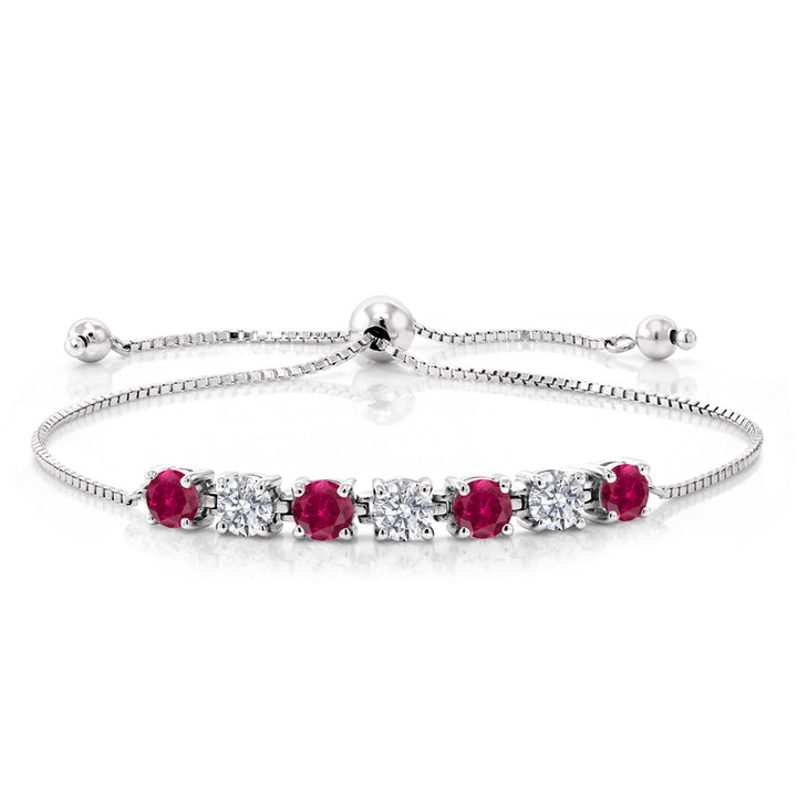 Created Ruby - July_Bracelet in 925 Sterling Silver