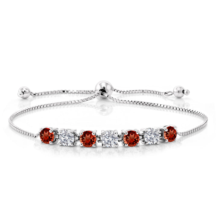 Garnet - January_Bracelet in 925 Sterling Silver
