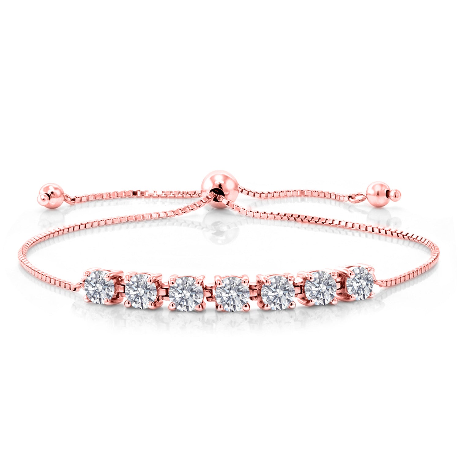 Bracelet in 925 Rose Gold Plated Silver