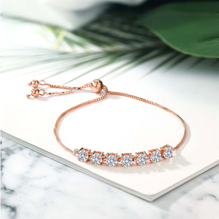 Bracelet in 925 Rose Gold Plated Silver