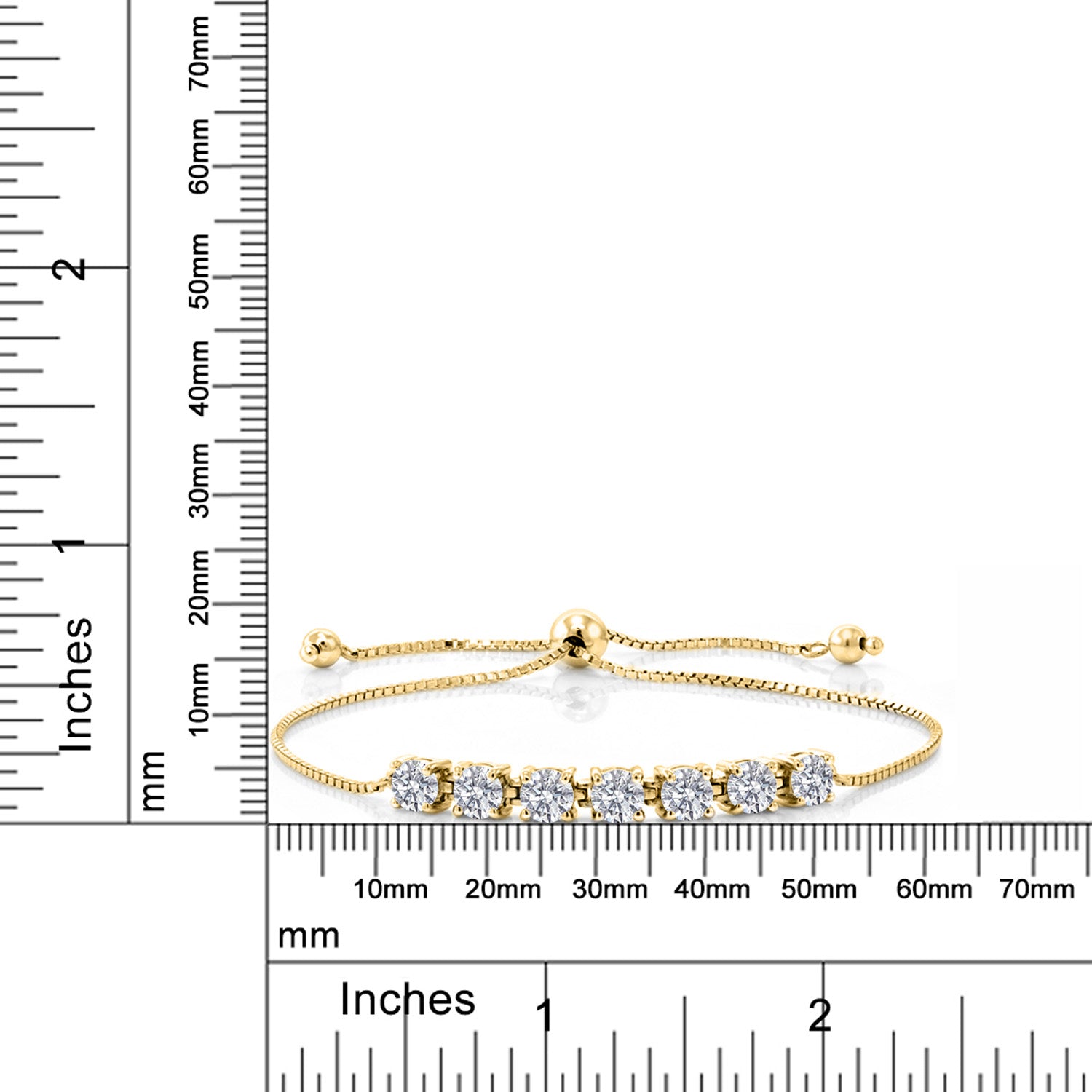 Bracelet in 925 Yellow Gold Plated Silver