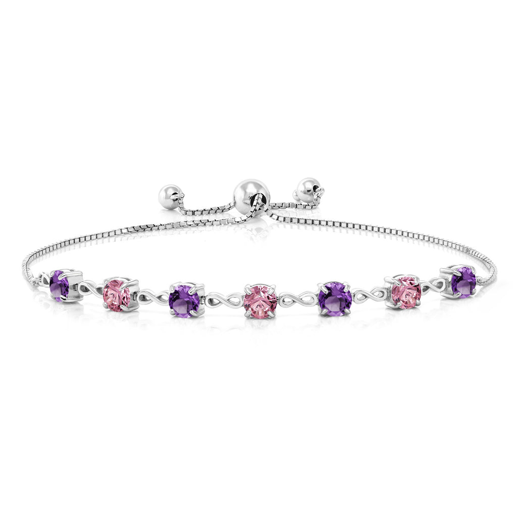 Amethyst - February_925 Sterling Silver_Bracelet in 925 Sterling Silver