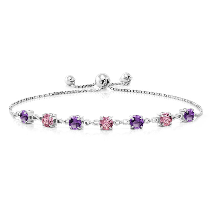 Amethyst - February_925 Sterling Silver_Bracelet in 925 Sterling Silver