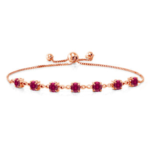 Red_925 Rose Gold Plated Silver_Bracelet in 925 Rose Gold Plated Silver