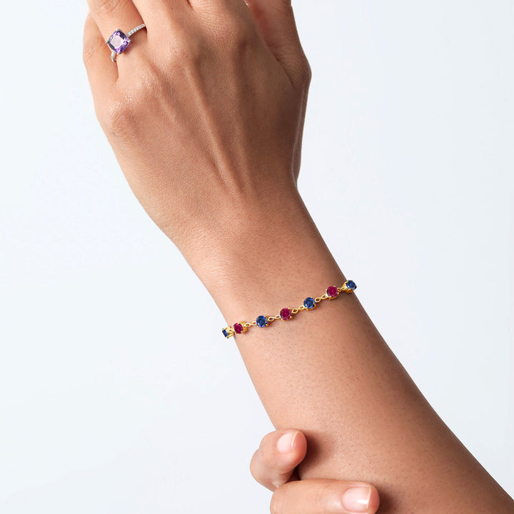 Bracelet in 925 Yellow Gold Plated Silver