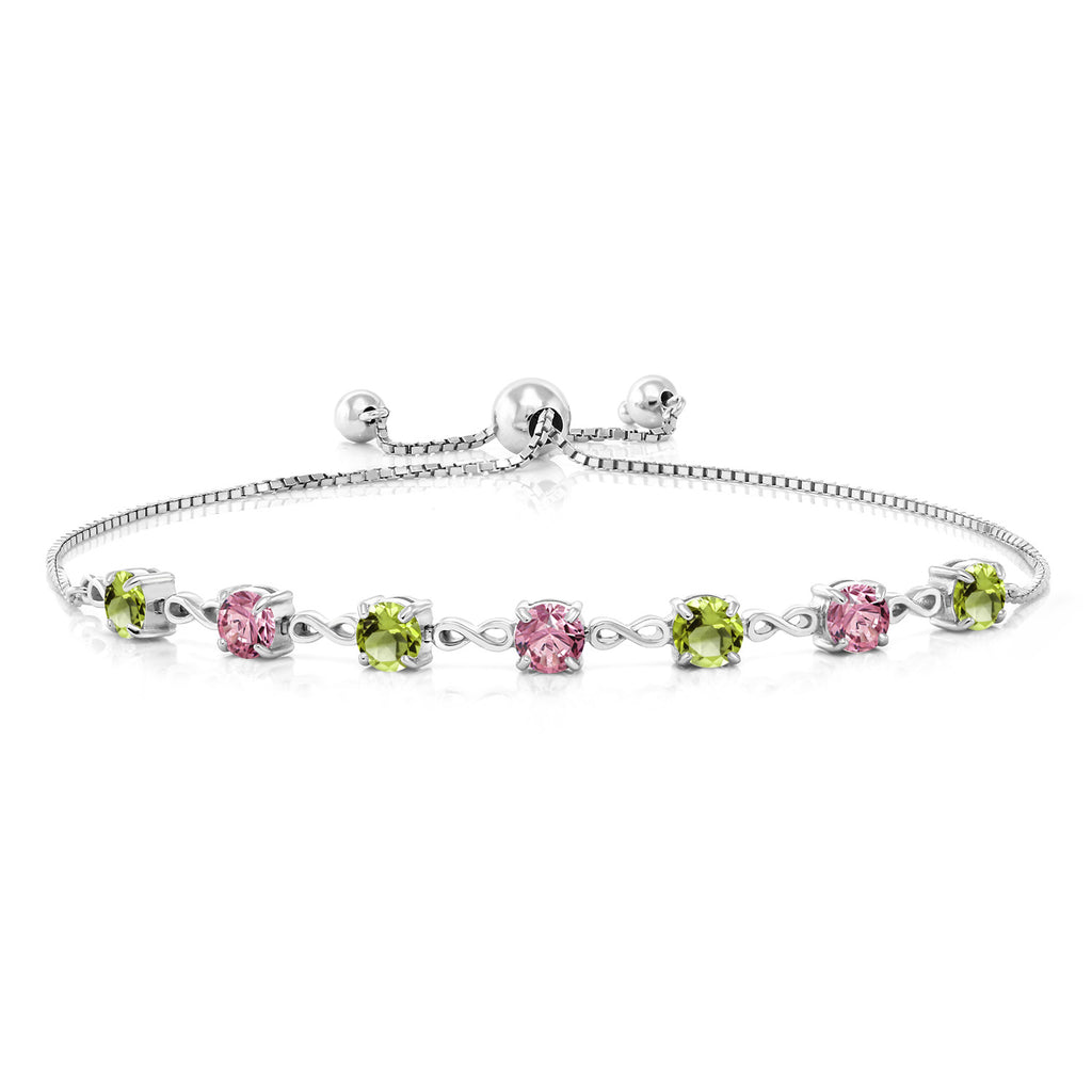 Peridot - August_925 Sterling Silver_Bracelet in 925 Sterling Silver