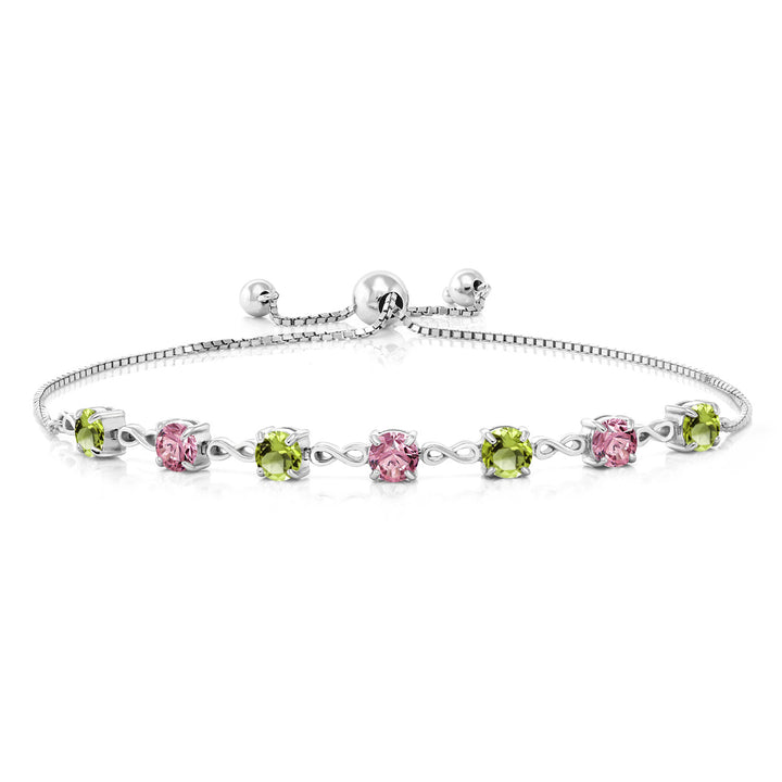 Peridot - August_925 Sterling Silver_Bracelet in 925 Sterling Silver