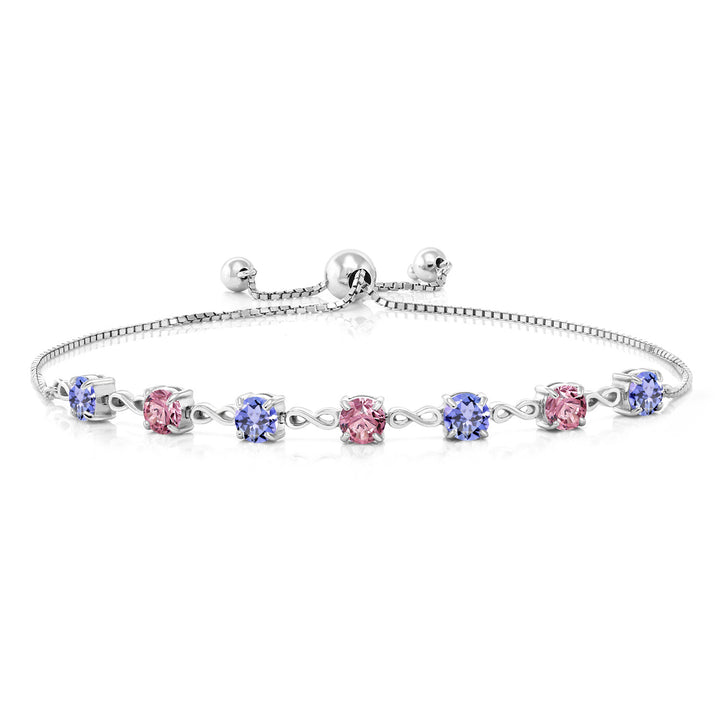 Tanzanite - December_925 Sterling Silver_Bracelet in 925 Sterling Silver