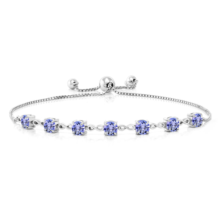 Tanzanite - December_925 Sterling Silver_Bracelet in 925 Sterling Silver