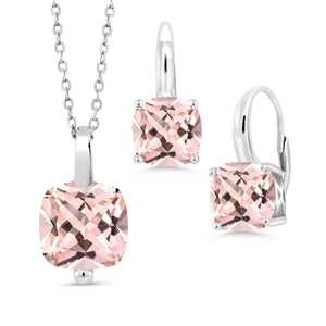 Pendant Earrings Set in 925 Sterling Silver