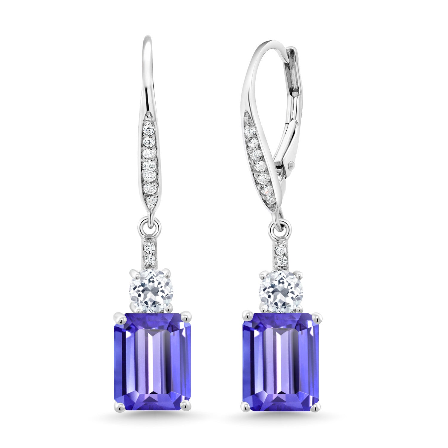 Tanzanite - December_Earrings in 925 Sterling Silver