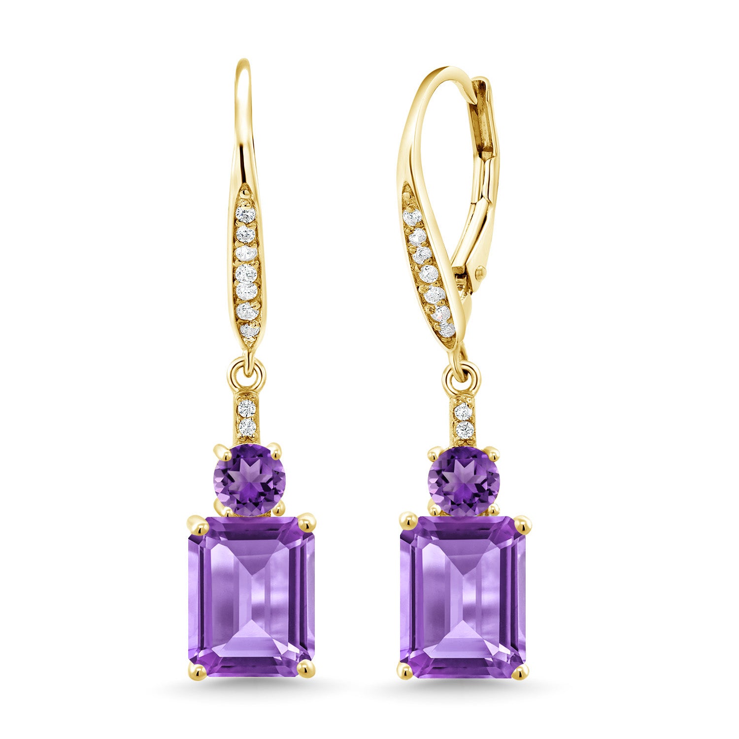 Earrings in 925 Yellow Gold Plated Silver