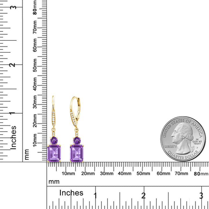 Earrings in 925 Yellow Gold Plated Silver