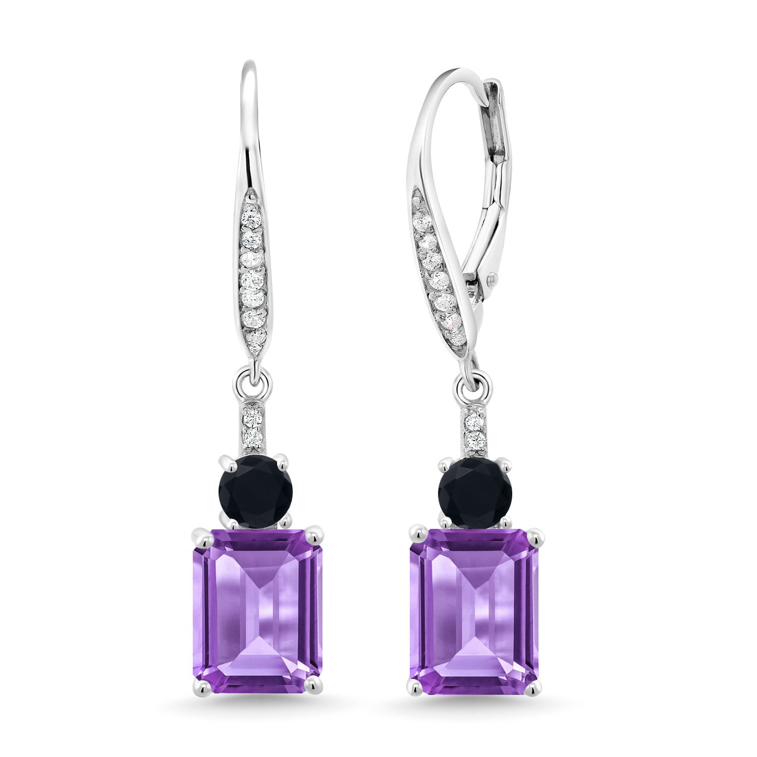 Amethyst - February_Earrings in 925 Sterling Silver