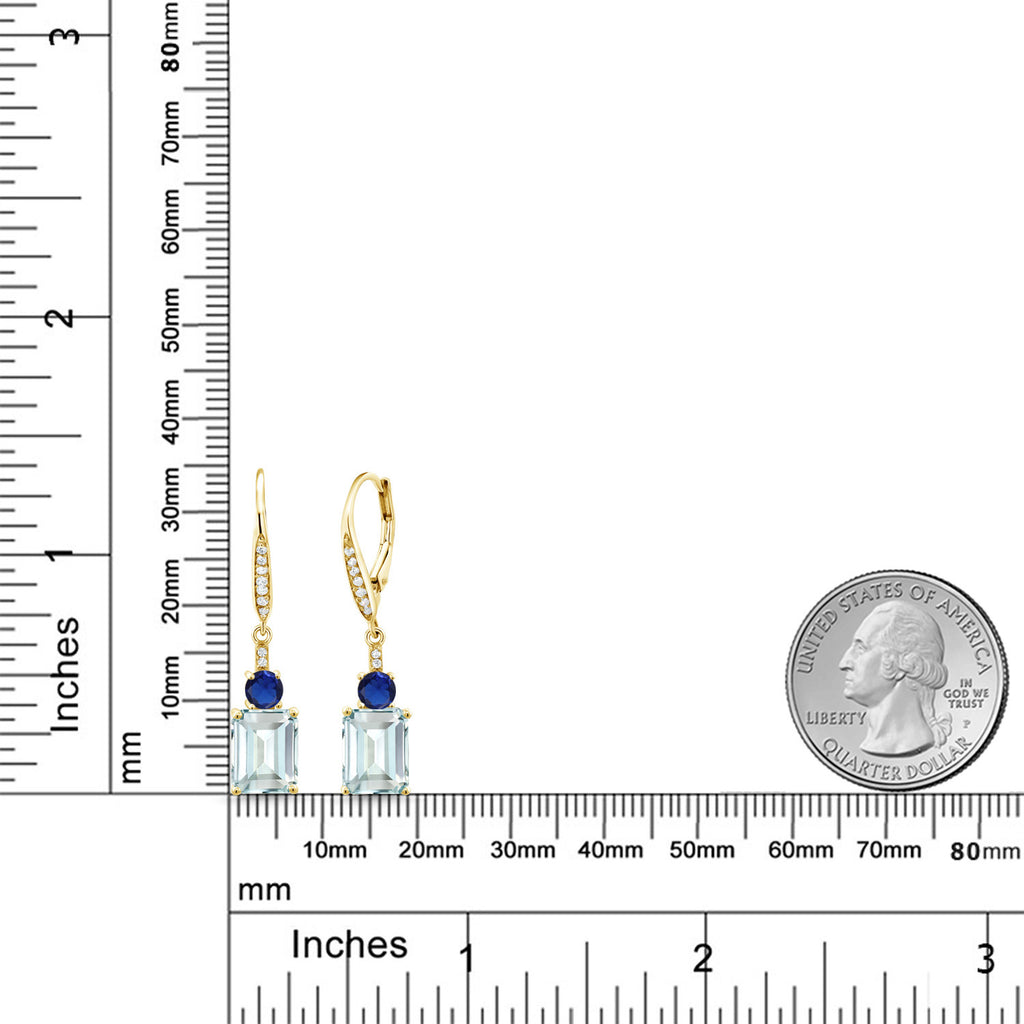 Onyx - December_Earrings in 925 Yellow Gold Plated Silver