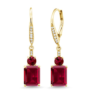 Earrings in 925 Yellow Gold Plated Silver