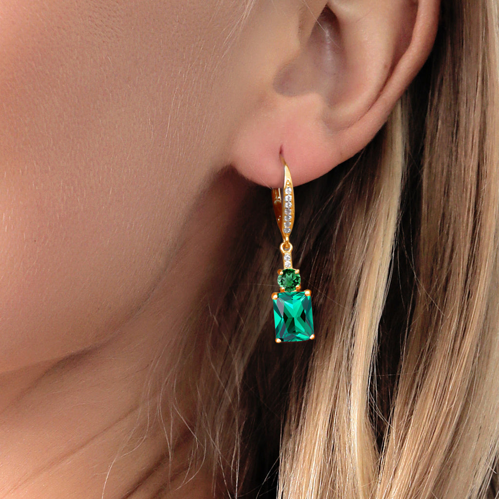 Earrings in 925 Yellow Gold Plated Silver