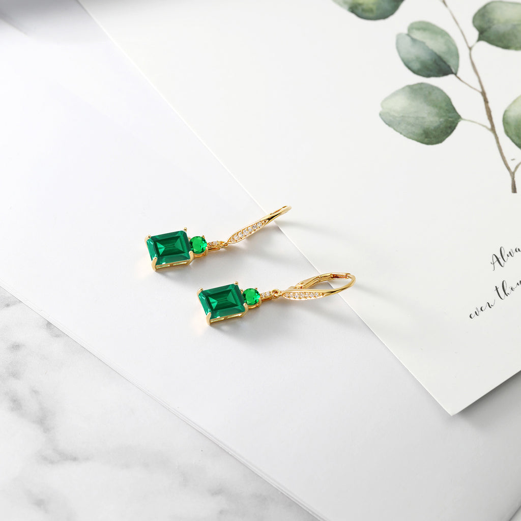 Earrings in 925 Yellow Gold Plated Silver