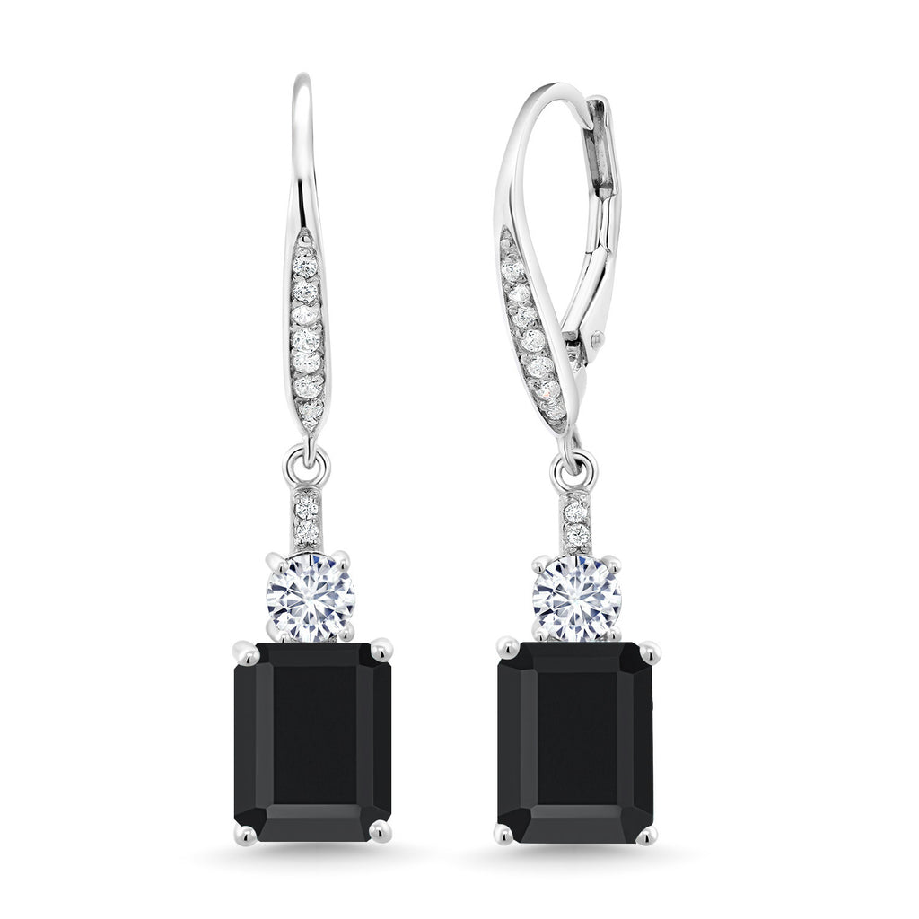Onyx - December_Earrings in 925 Sterling Silver