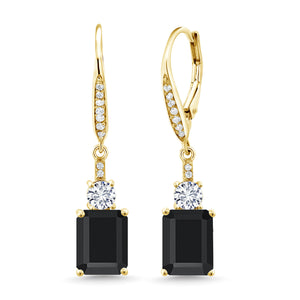 Amethyst - February_Earrings in 925 Yellow Gold Plated Silver